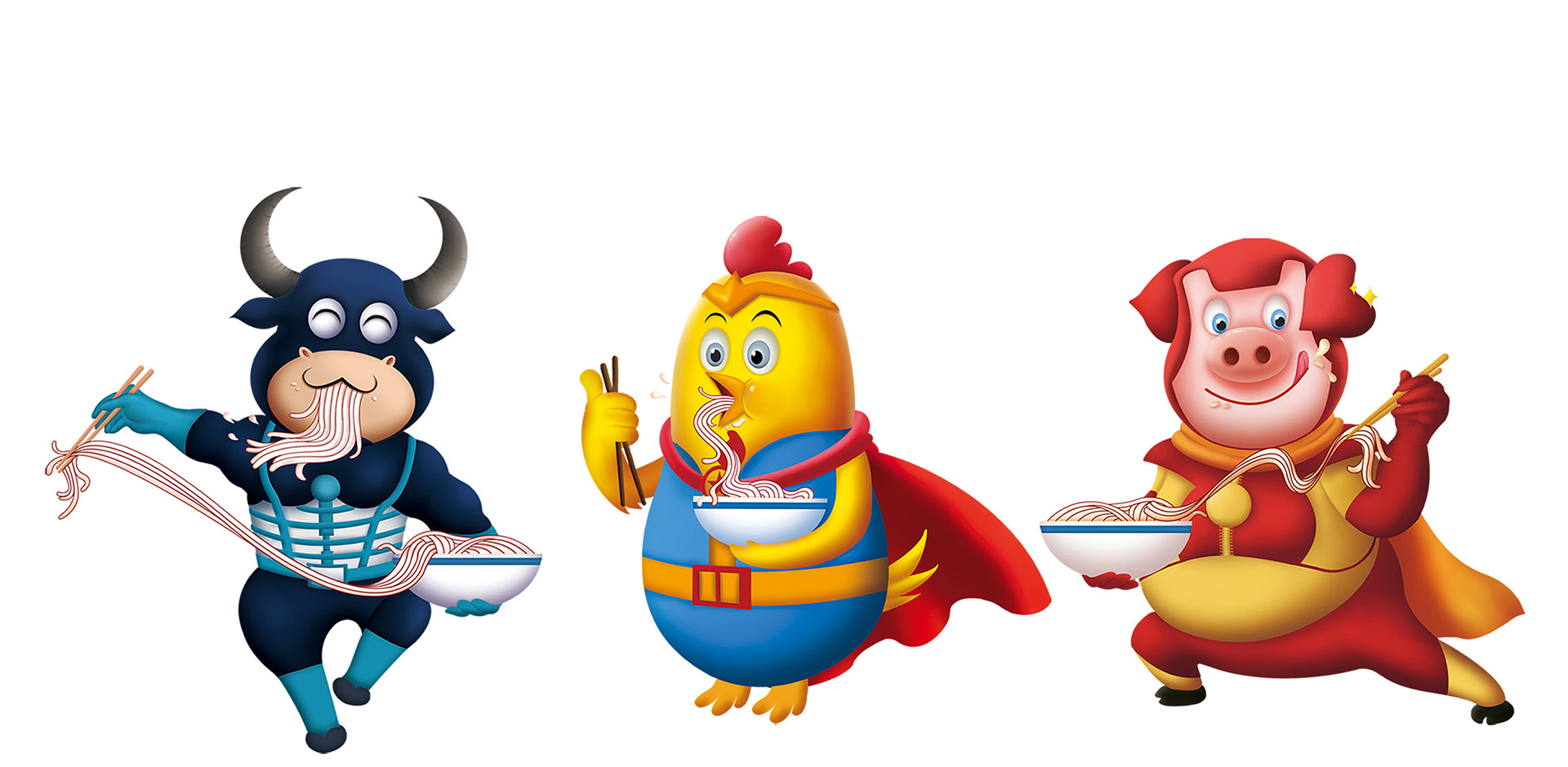 一町食品系列插画创作